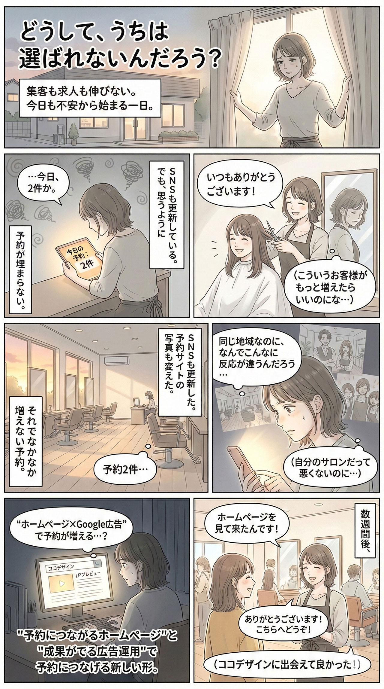 収穫で悩むオーナーの漫画